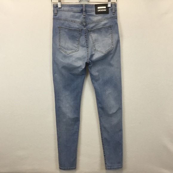 Dr. Denim Erin High-Rise Skinny Jeans in Distorted Blue - Picture 2 of 13